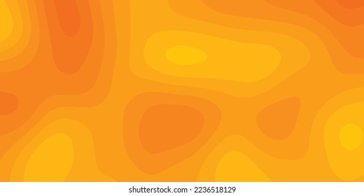 Orange paper cut background. Abstract realistic papercut decoration textured with wavy layers, 3D abstract paper art style, wavy papercut abstract background, Vector illustration