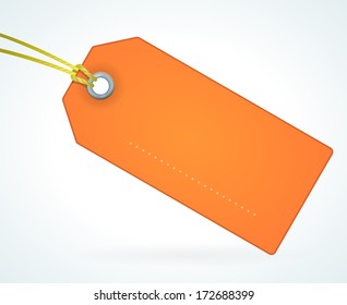 Orange Paper Label