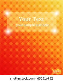 orange paper line pattern banner