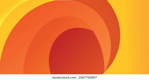 Orange papercut abstract background dynamic design vector, modern.