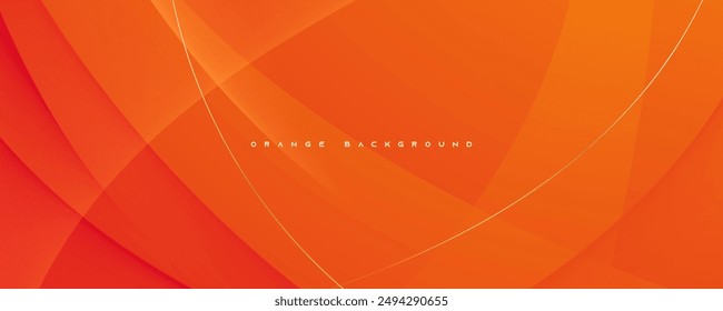 Vector de diseño dinámico de fondo abstracto de papercut naranja