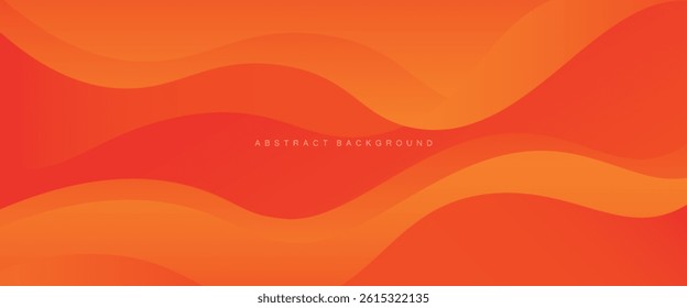 Orange papercut abstract background lines texture design vector