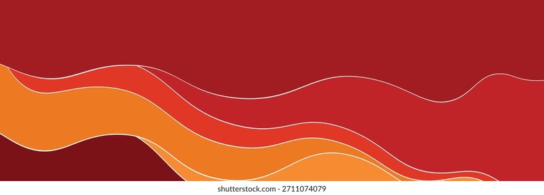 Vetor de design de textura de linhas de fundo abstratas de papel laranja. Eps 10