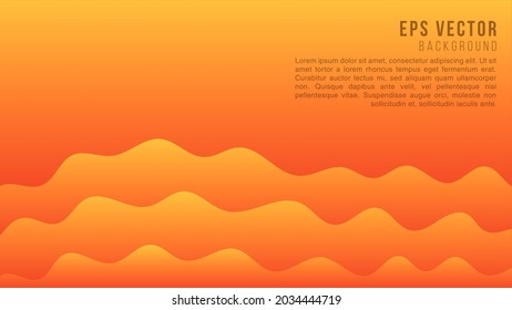 Orange papercut abstract text background paper cut gradient red to yellow. can use for poster, banner, flyer, pamphlet, leaflet, brochure, catalog, web, site, website, presentation, book cover