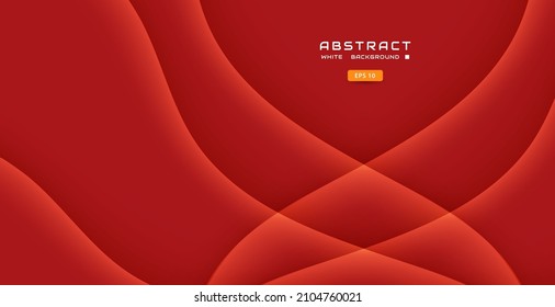 Orange papercut background wavy dimension
