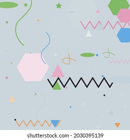 Orange Pastel Chaos Green Vector Design Pic. Calm Silver Pink Ornamental Fabrics. Oval Blue Lines Black Modern Simple Hipster Art. Zigzag Polygon Triangle Shadows Grey Geometrical Modern Design.