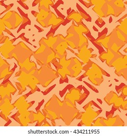 Orange patches- vector seamless pattern.