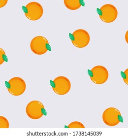 Diseño de patrón naranja en amarillo