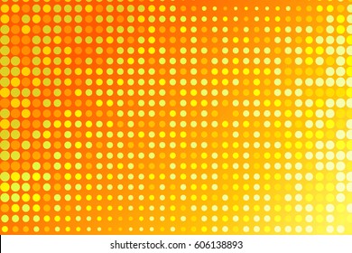 Orange pattern dot. Abstract digital background. Vector illustration