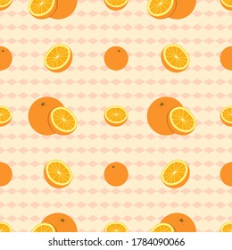 Orange pattern. Sweet, warm in summer