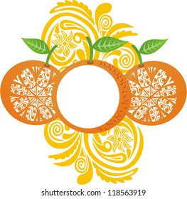 Orange pattern vector illustration