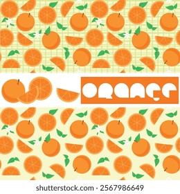 orange pattern, vector, illustration, art