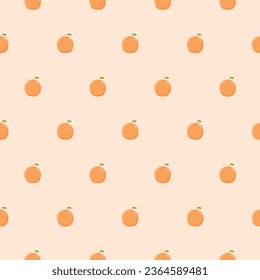 Orange pattern vector illustration. Orange seamless pattern and texture background design. Repeat pattern and decoration.