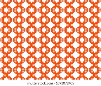 Orange patterns on white background
