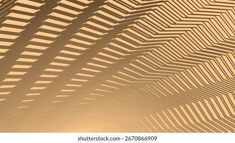 Orange Peach Zigzag Striped Abstract Background with Wavy Lines Modern Pattern Design