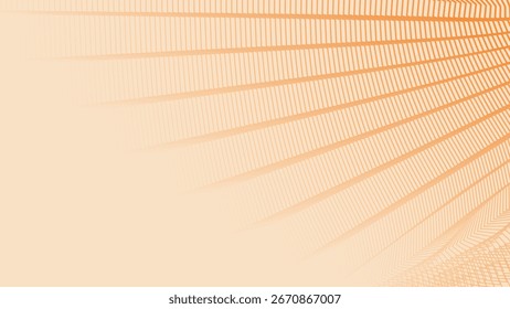 Orange Peach Zigzag Striped Abstract Background with Wavy Lines Modern Pattern Design