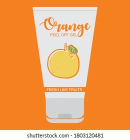 orange peel off gel label design is a piece of paper,plastic film,cloth,metal or other material affixed to a container or product.
