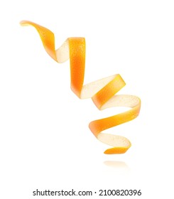 Orange peel round. Vector illustration.