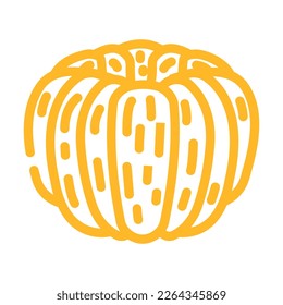 orange peeled slice color icon vector. orange peeled slice sign. isolated symbol illustration