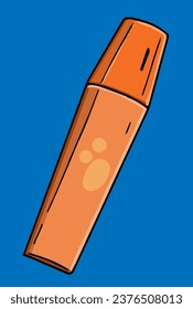 estuche de lápiz naranja para guardar plumas y lápices
