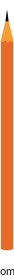 Ein orangefarbener Stift mit scharfem Schriftzeichen, Vektorfarbzeichnung oder -grafik