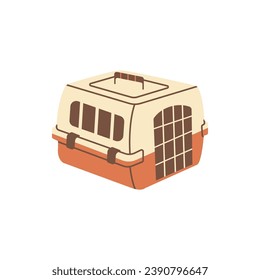 Vektorgrafik von Orange Pet Carrier