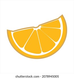 orange piece vector logo illustration