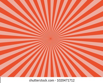 orange and pink  black Sunburst Pattern. Sunburst background. Vector illustration.
