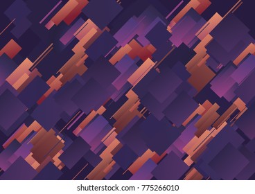 Orange and pink dark retro wave texture