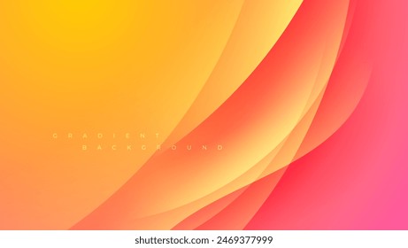 fondo abstracto de degradado rosa anaranjado con líneas onduladas superpuestas. ideal para Fondo de pantalla, Sitio web, presentación, Anuncio, cartel.