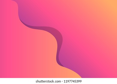 Orange and pink gradient fluid wave background for landing page, banner, cover book, wallpaper etc