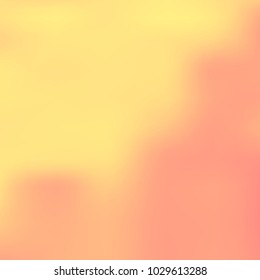 Orange, pink holographic background. Foil colorful texture. Abstract soft pastel colors backdrop. Trendy creative vector cosmic gradient. Vibrant print illustration. Creative neon template for banner.