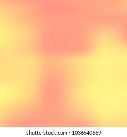 Orange, pink holographic background. Foil colorful texture. Abstract soft pastel colors backdrop. Trendy creative vector cosmic gradient. Vibrant print illustration. Creative neon template for banner.