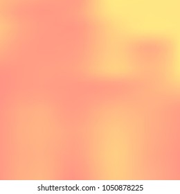 Orange, pink holographic background. Foil colorful texture. Abstract soft pastel colors backdrop. Trendy creative vector cosmic gradient. Vibrant print illustration. Creative neon template for banner.