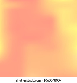Orange, pink holographic background. Foil colorful texture. Abstract soft pastel colors backdrop. Trendy creative vector cosmic gradient. Vibrant print illustration. Creative neon template for banner.