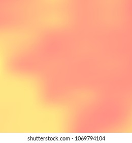 Orange, pink holographic background. Foil colorful texture. Abstract soft pastel colors backdrop. Trendy creative vector cosmic gradient. Vibrant print illustration. Creative neon template for banner.