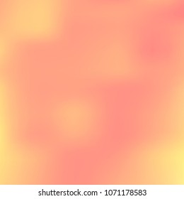 Orange, pink holographic background. Foil colorful texture. Abstract soft pastel colors backdrop. Trendy creative vector cosmic gradient. Vibrant print illustration. Creative neon template for banner.