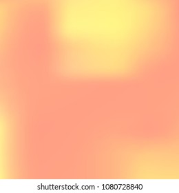 Orange, pink holographic background. Foil colorful texture. Abstract soft pastel colors backdrop. Trendy creative vector cosmic gradient. Vibrant print illustration. Creative neon template for banner.