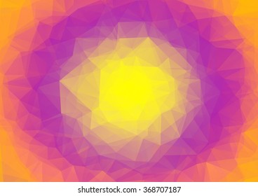 Orange Pink Low polygon background, Creative design for business publishing, Illustration vector EPS10