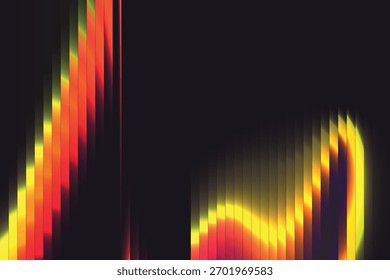 Orange Pink Neon Ribbed Gradient Ripple Background