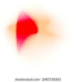 forma abstracta de degradado naranja, rosa y rojo