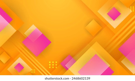 Orange pink and white abstract geometric gradient background with shapes. Abstract gradient shapes background for presentation, business report, card, banner, poster