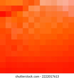 Orange Pixel Background. Vector Template For A Presentation.