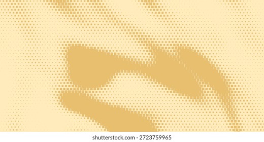 Fondo de semitonos de píxeles de color naranja Gradiente de oro Brillo Mosaico Blur. Fondo de lujo Abstractas amarillo, vista superior de la textura arenosa, efecto de desenfoque de luz solar dorada BG. Vector de fondo.