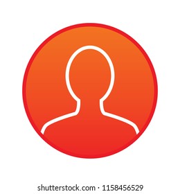 Orange placeholder avatar icon