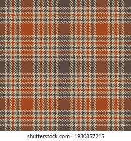 Orange Plaid, checkered, tartan seamless pattern suitable for fashion textiles and graphics