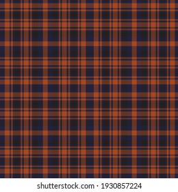 Orange Plaid, checkered, tartan seamless pattern suitable for fashion textiles and graphics