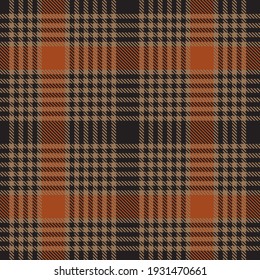 Orange Plaid, checkered, tartan seamless pattern suitable for fashion textiles and graphics