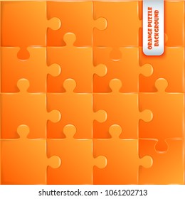 orange plastic pieces puzzle game