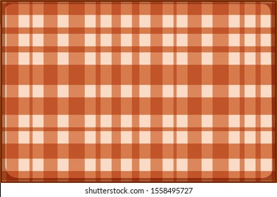 Orange plated background template illustration